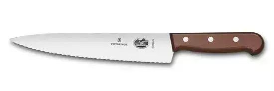 Victorinox Rosewood Carving Knife 22cm - Wavy Edge